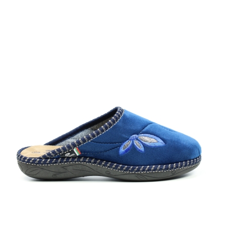 Дамски домашни пантофи тъмно сини 2115