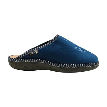 Дамски домашни пантофи тъмно сини 2105