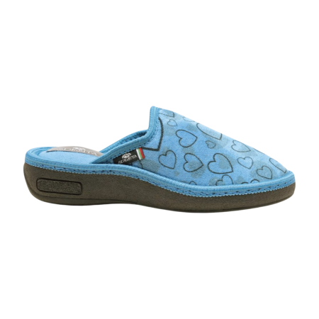 Дамски домашни пантофи светло сини 2215