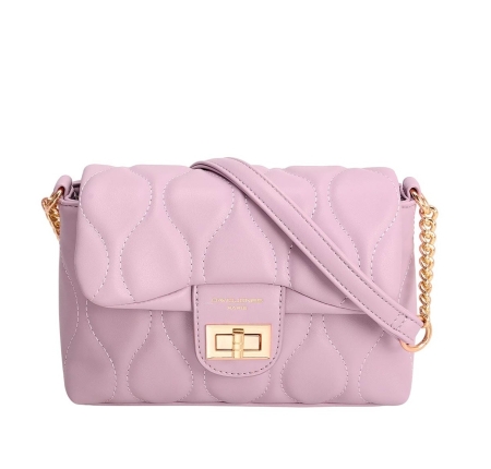 Дамска чанта през рамо лилава CM6700F David Jones