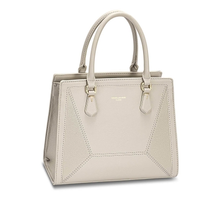 Дамска елегантна чанта светло сива CM7568 David Jones