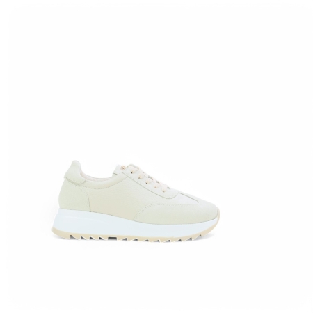 Дамски спортни обувки от естествена кожа бежови 326