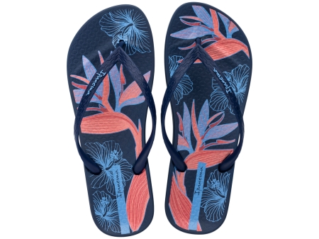 Дамски джапанки в синьо и червено 83611/BD530 Ipanema