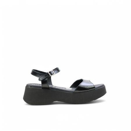 Дамски ежедневни сандали от естествена кожа черни 5682 Oh My Sandals