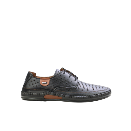 Мъжки ежедневни обувки от естествена кожа черни 574