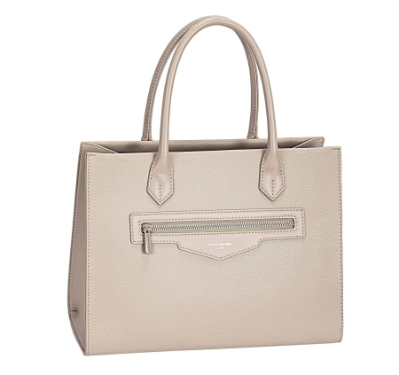 Дамска елегантна чанта тауп CM7642A David Jones