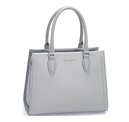 Дамска елегантна чанта светло сива CM7651A David Jones