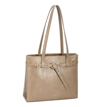 Дамска елегантна чанта тауп CM7760 David Jones