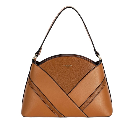 Дамска елегантна чанта светло кафява CM7780 David Jones