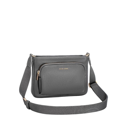 Дамска чанта през рамо тъмно сива CM7825 David Jones