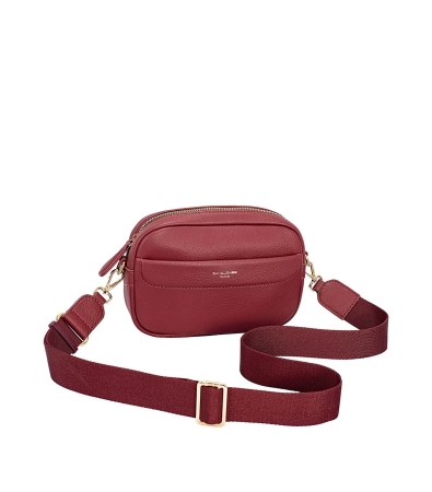 Дамска чанта през рамо бордо CM7397-1 David Jones