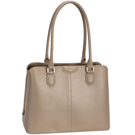 Дамска елегантна чанта тауп CM7466-1 David Jones