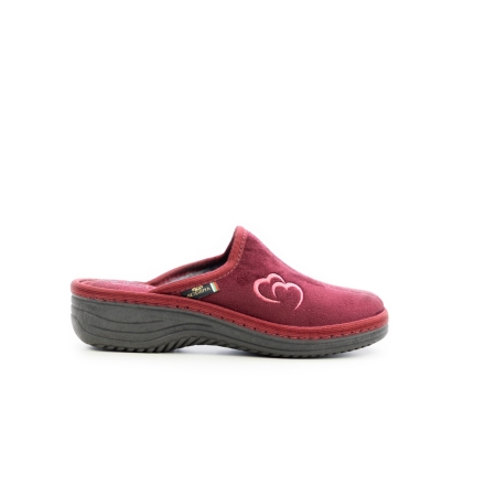 Дамски домашни пантофи бордо 24-109