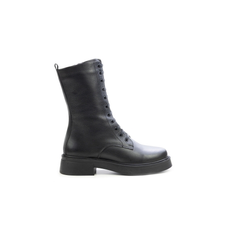 Дамски ежедневни боти от естествена кожа черни 568-13-612