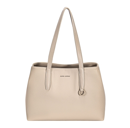 Дамска елегантна чанта бежова CM8214 David Jones