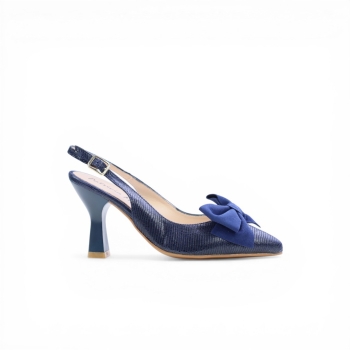 Дамски елегантни сандали от естествена кожа тъмно сини 6735P-2638 Patricia Miller