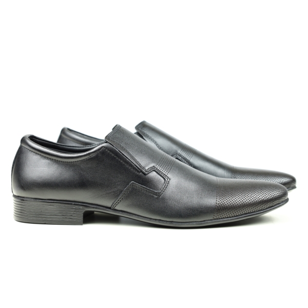 Мъжки елегантни обувки от естествена кожа черни 771