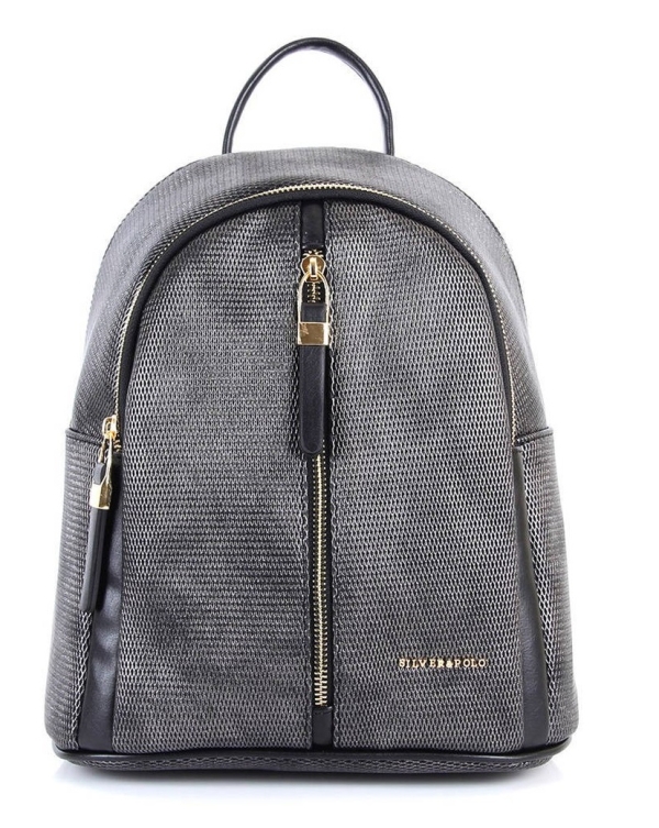 Дамска раница в тъмно сребро 901 M86 Petek Silver&Polo