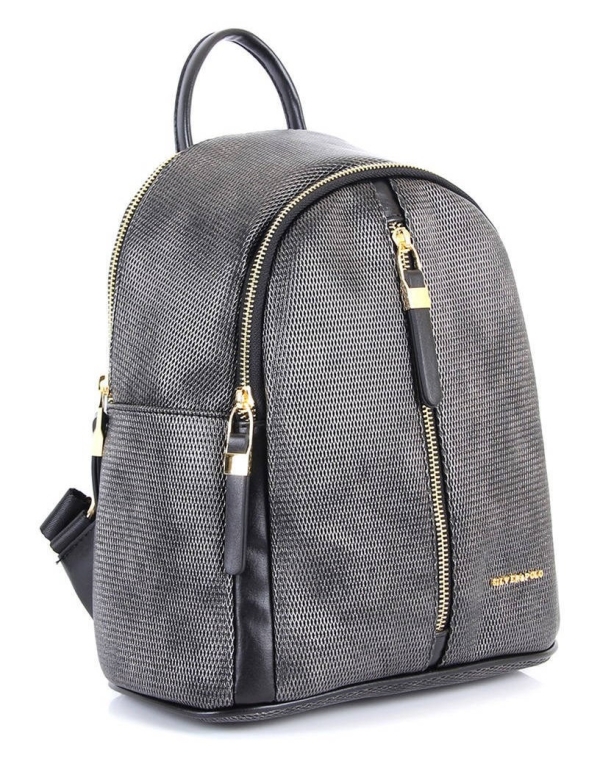 Дамска раница в тъмно сребро 901 M86 Petek Silver&Polo