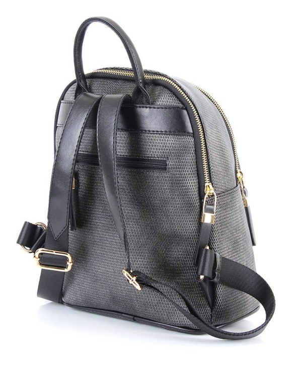 Дамска раница в тъмно сребро 901 M86 Petek Silver&Polo