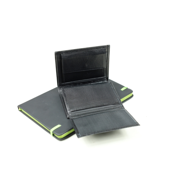 Мъжки кожен портфейл черен 02