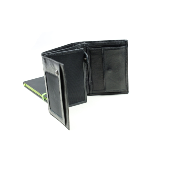 Мъжки кожен портфейл черен 02