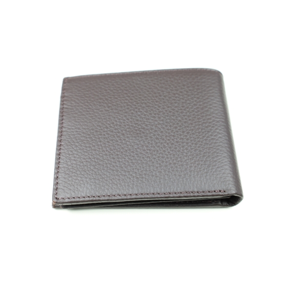 Мъжки кожен портфейл тъмно кафяв 1735