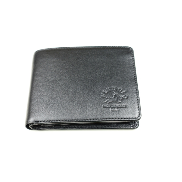 Мъжки кожен портфейл черен 1544