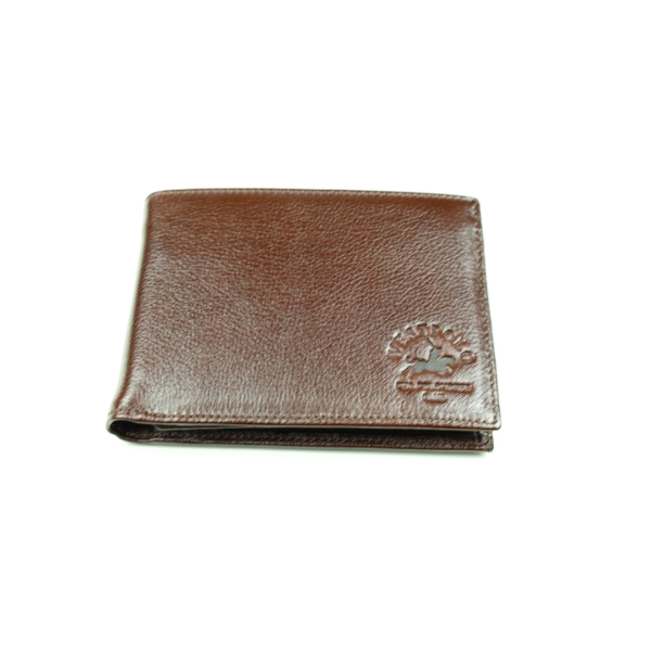 Мъжки кожен портфейл тъмно кафяв 55