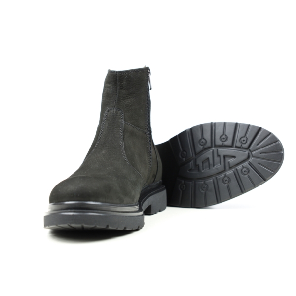 Мъжки ежедневни боти от естествен набук черни 421 Pelin