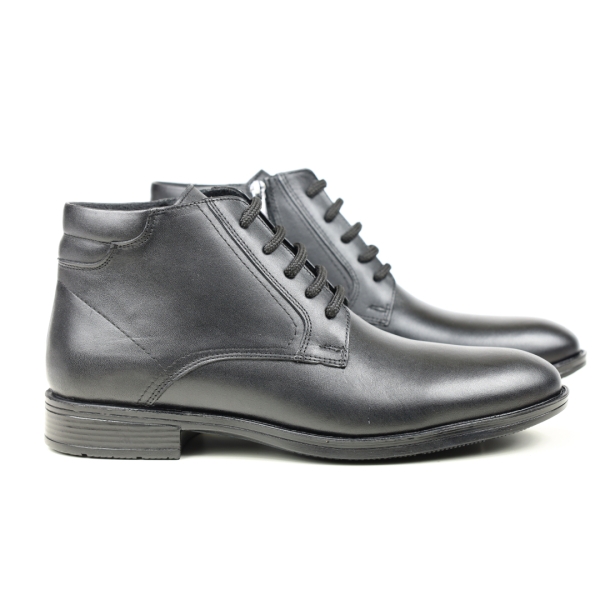 Мъжки елегантни боти от естествена кожа черни 030