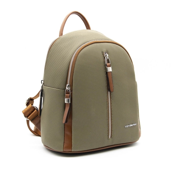 Дамска раница зелена 901 M86 petek Silver&Polo