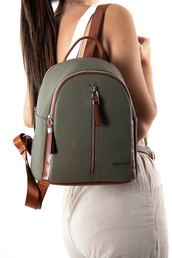 Дамска раница зелена 901 M86 petek Silver&Polo