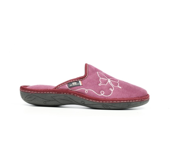 Дамски домашни пантофи тъмно розови 2103