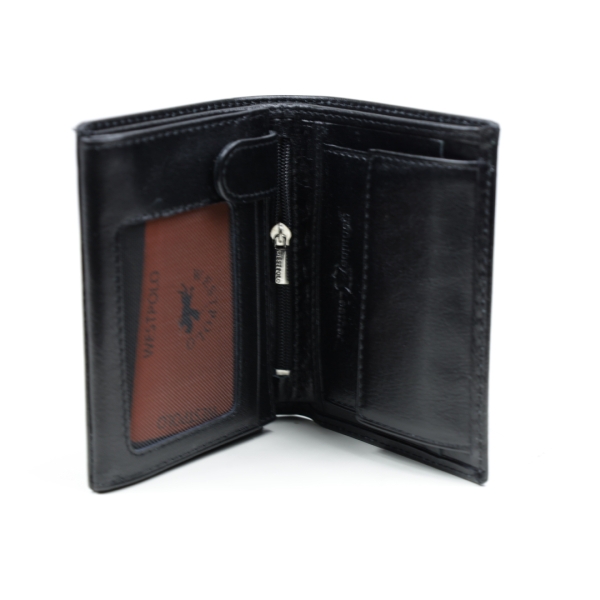 Мъжки кожен портфейл черен 02/1/5