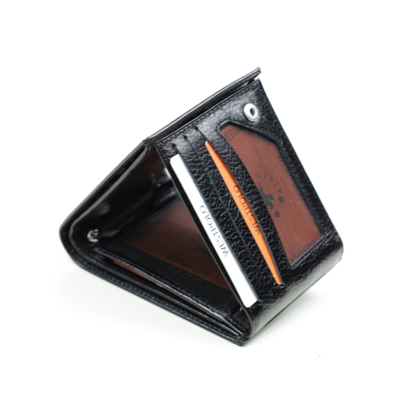 Мъжки кожен портфейл черен 63/1/5