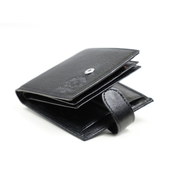 Мъжки кожен портфейл черен 11/P1-5