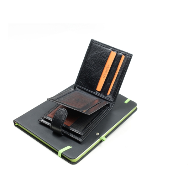 Мъжки кожен портфейл черен 11/P1-5