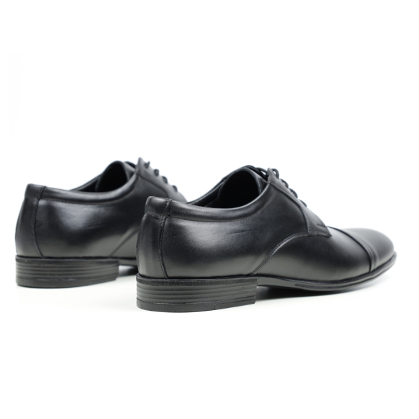 Мъжки елегантни обувки от естествена кожа черни 2139