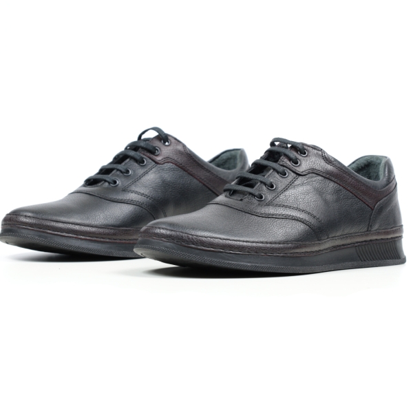 Мъжки ежедневни обувки от естествена кожа черни 211-14-29