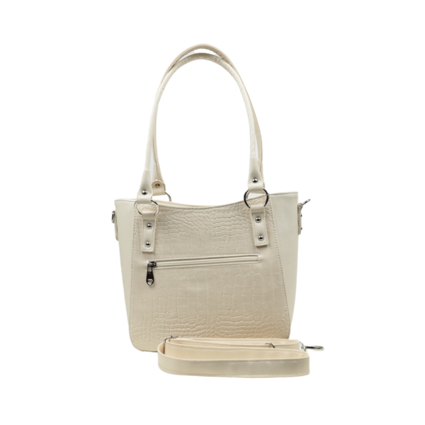 Дамска елегантна чанта бежова 2426