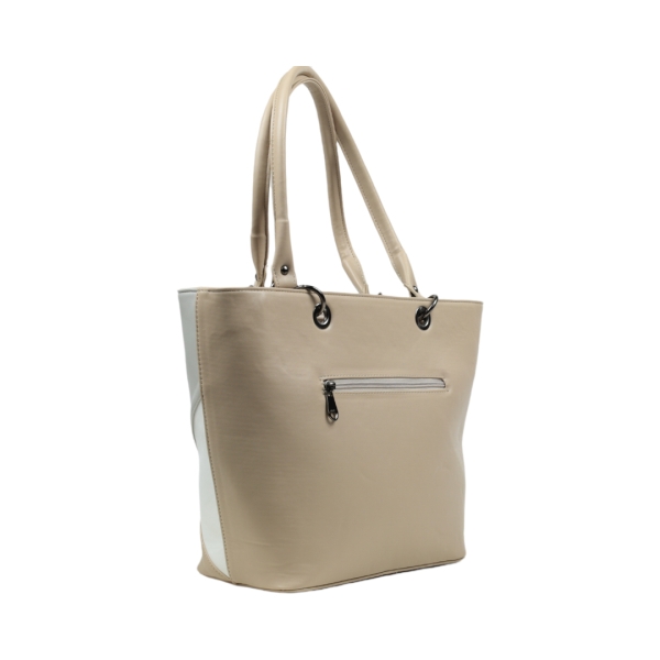 Дамска елегантна чанта бежова 2455