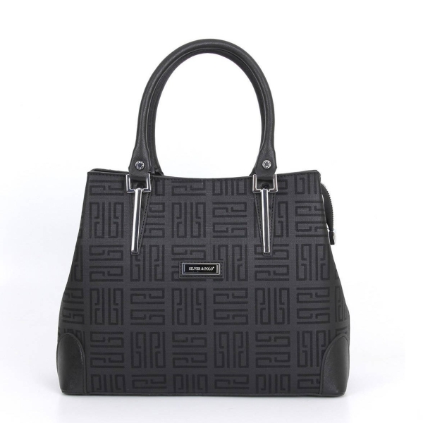 Дамска елегантна чанта черна 667 M11 PP Labirent