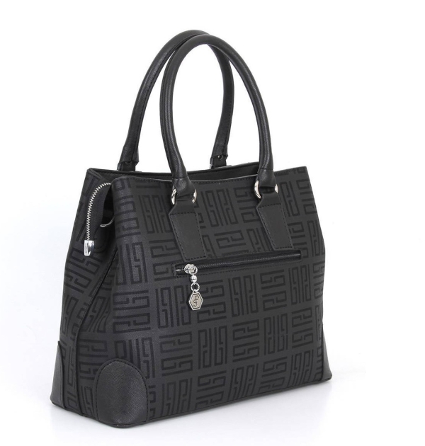 Дамска елегантна чанта черна 667 M11 PP Labirent