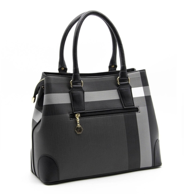 Дамска елегантна чанта черна 667 M129 Kareli Ekose