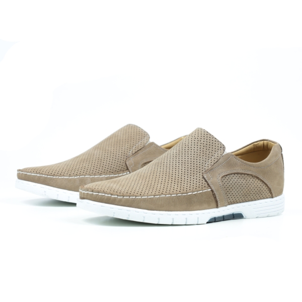 Мъжки ежедневни обувки от естествен набук кафяви 443