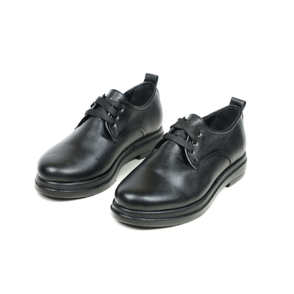 Дамски ежедневни обувки от естествена кожа черни 10-101-01