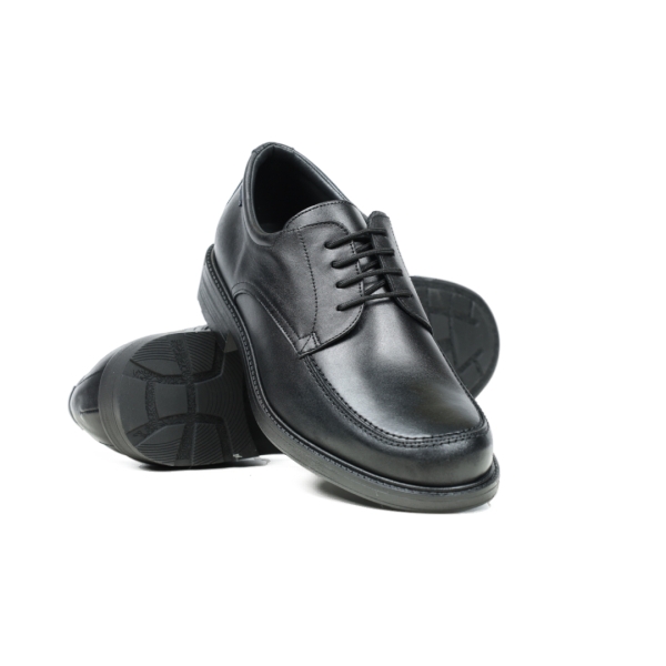 Мъжки ежедневни обувки от естествена кожа черни 1802 Baerchi