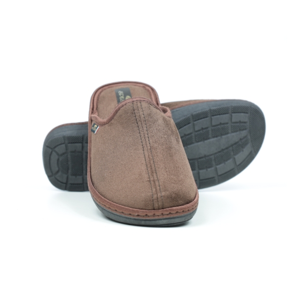 Мъжки домашни пантофи кафяви 2230