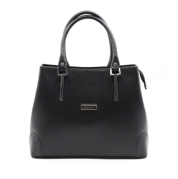 Дамска елегантна чанта черна 667 M105 Eylul Silver&Polo